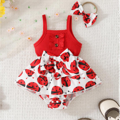 👗Cute summer dress set for baby girls