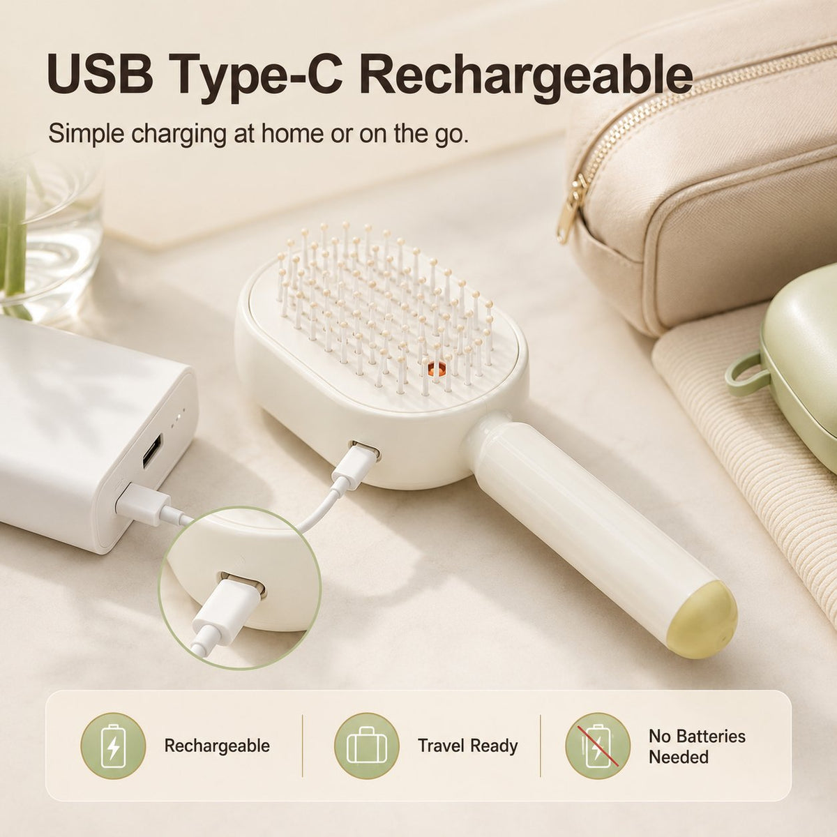 Electric Spray Retractable Airbag Comb