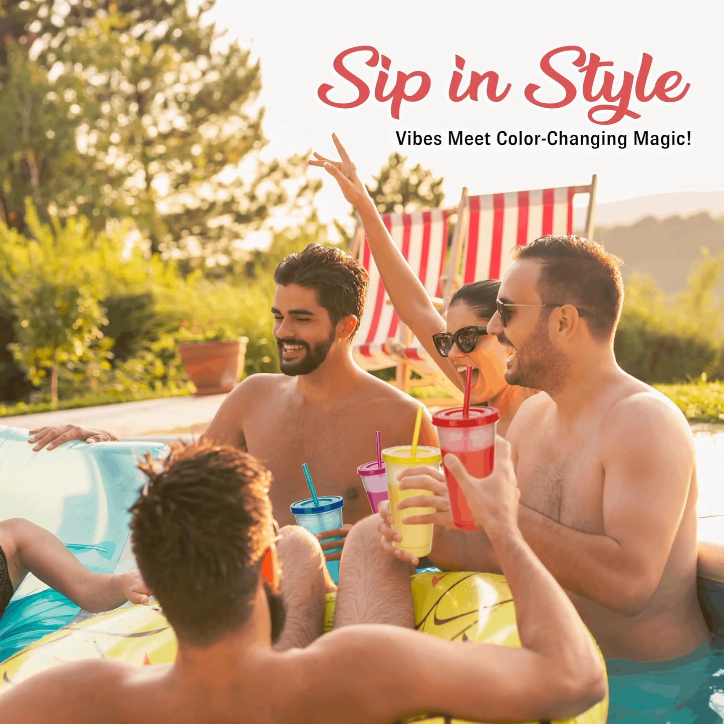 ❄️Summer temperature-regulating large-capacity color-changing cup when cooled