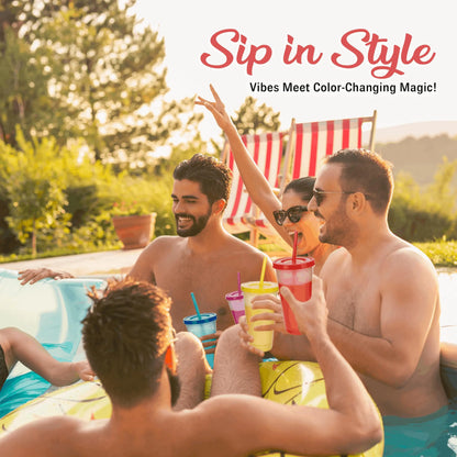 ❄️Summer temperature-regulating large-capacity color-changing cup when cooled