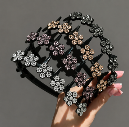 🦋Wavy Crystal Butterfly Headband Set for Women