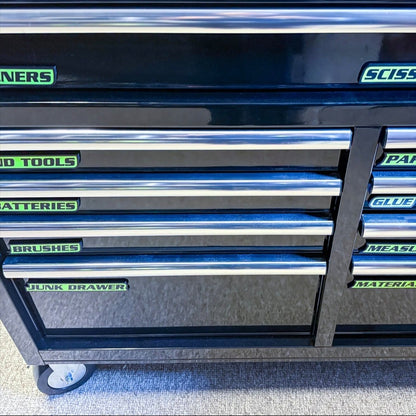 🔩🌟12 Pack of  Magnetic Toolbox Labels