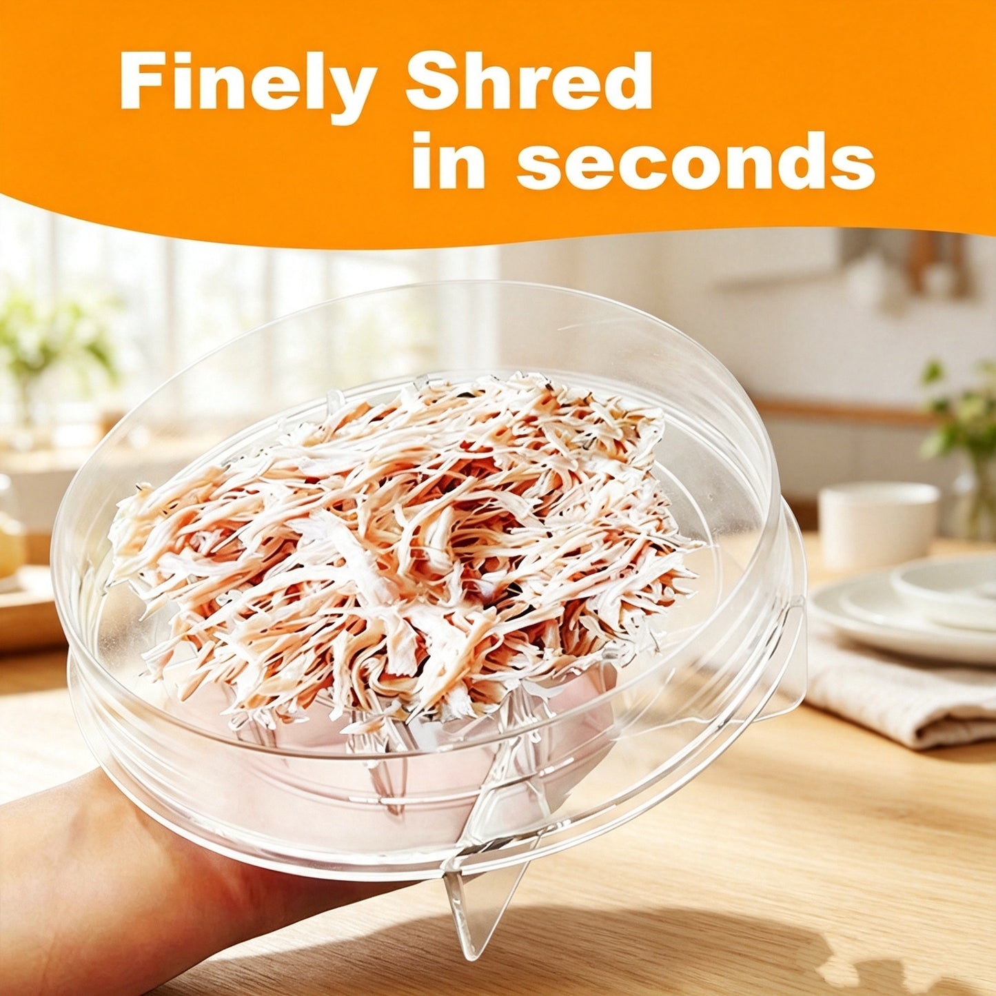 Manual Rotary Large-Capacity Chicken Breast Shredder