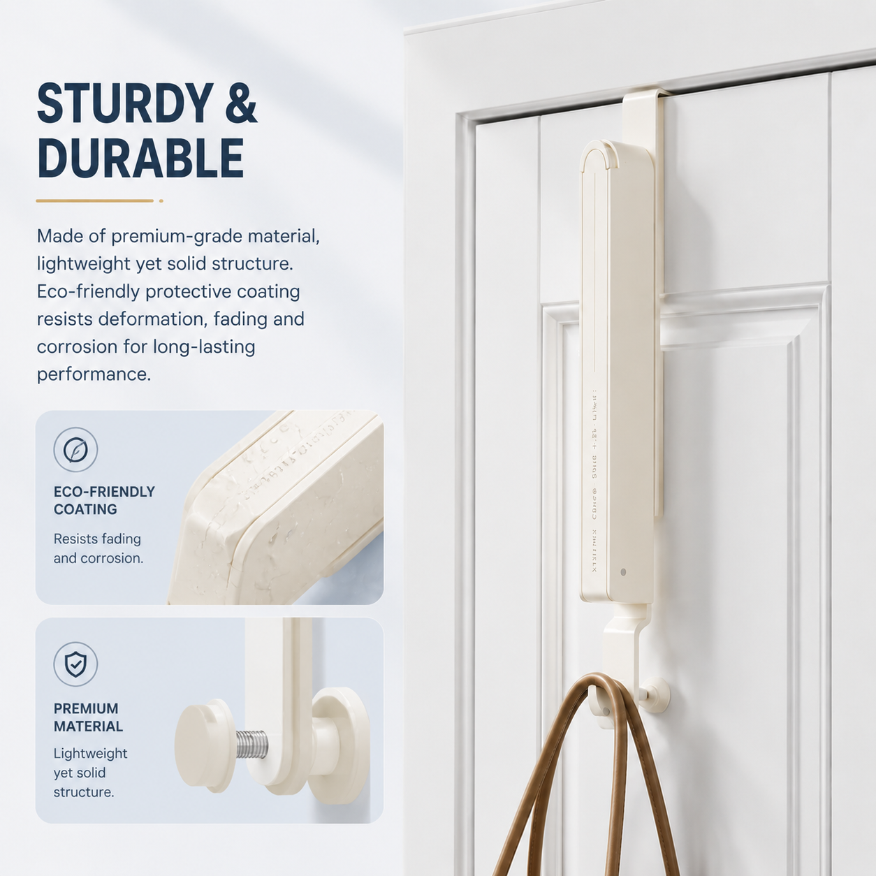 🛠️Retractable and foldable wall hooks - portable clothes rack
