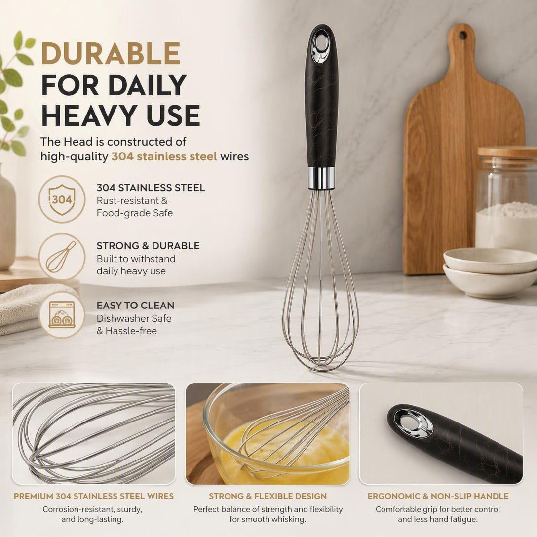 Stainless Steel Manual Egg Beater Kitchen Mixer