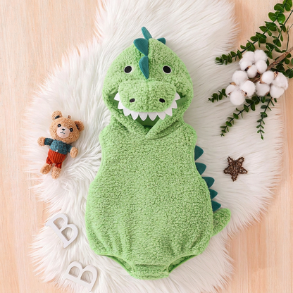 🦖Cute baby dinosaur costume sleeveless bodysuit