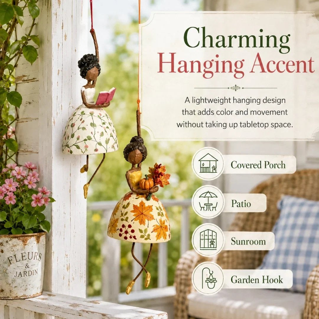 ✨ Whimsical Dancing Lady Hanging Ornament 🌸 — Bring Art & Elegance to Your Space! 🏡🔥