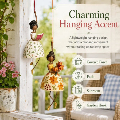 ✨ Whimsical Dancing Lady Hanging Ornament 🌸 — Bring Art & Elegance to Your Space! 🏡🔥
