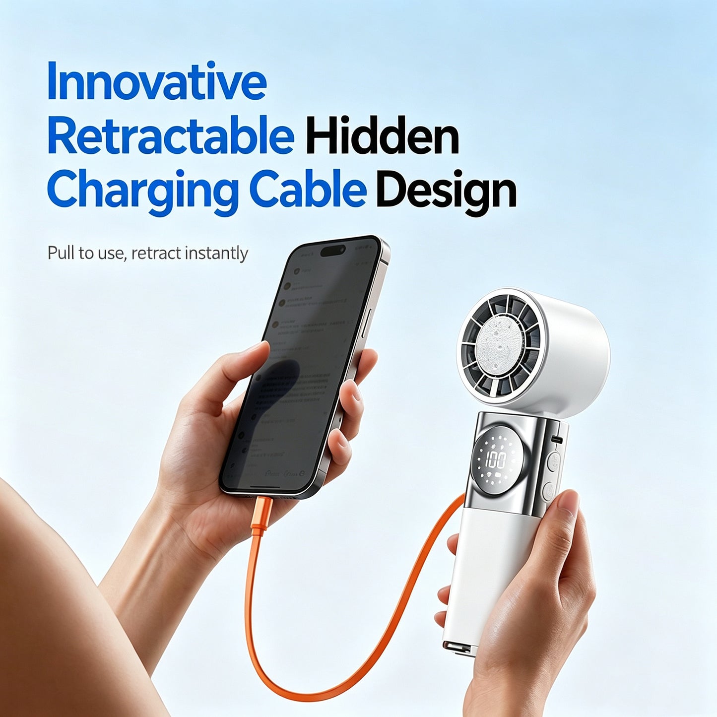 Portable Refrigeration Fan with Emergency Power Bank