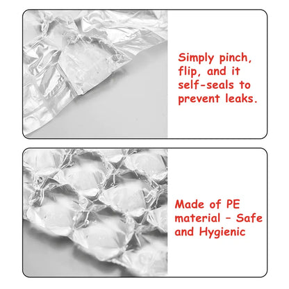 100 Packs Of Disposable Transparent Refrigeration Ice Packs