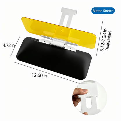 🚘Adjustable Car Anti-Glare Sun Visor, Dual Color Day Night Driving Shield