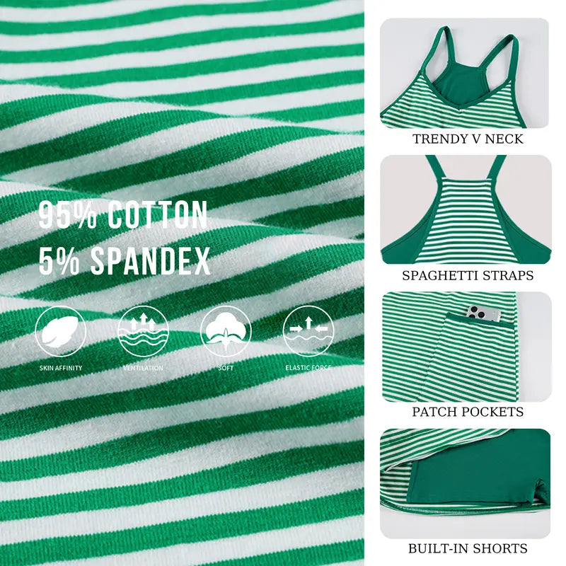 🔥Hot Sale 49% off🌟Women's Summer Athletic Mini Dress Sleeveless