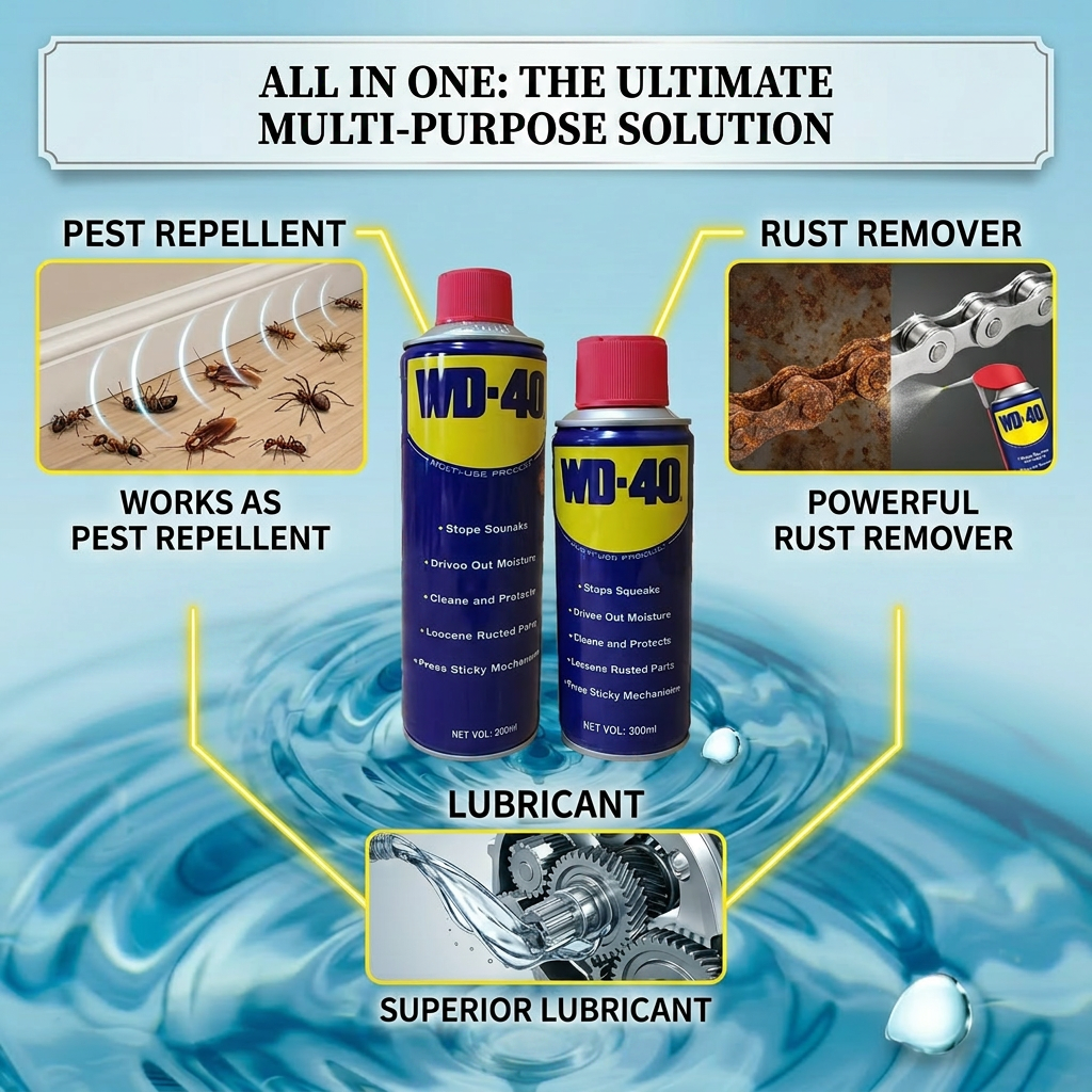 🛡️All-in-One Pest Repellent, Rust Remover & Lubricant