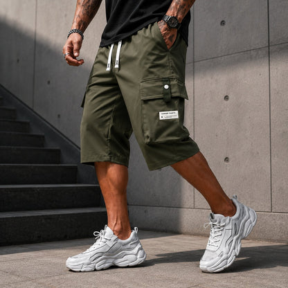 ⏳Buy 2 Free Shipping !!📢Men's Casual Drawstring Capri Cargo Pants 🔥