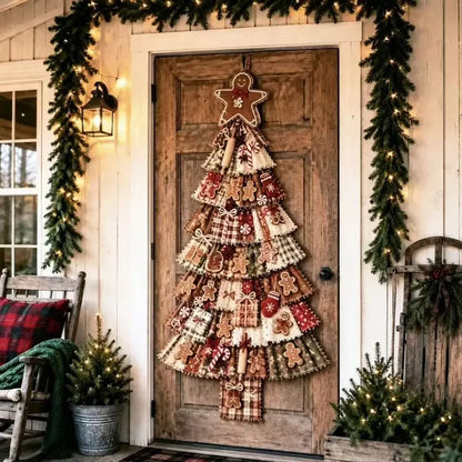 🧶🎄DIY Christmas Tree Door Hanging Set - Suitable for front doors, walls, porches, and home Christmas decorations