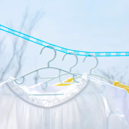 👕🧺 3-piece Retractable Washing Line Rope Windproof Clotheslines Set