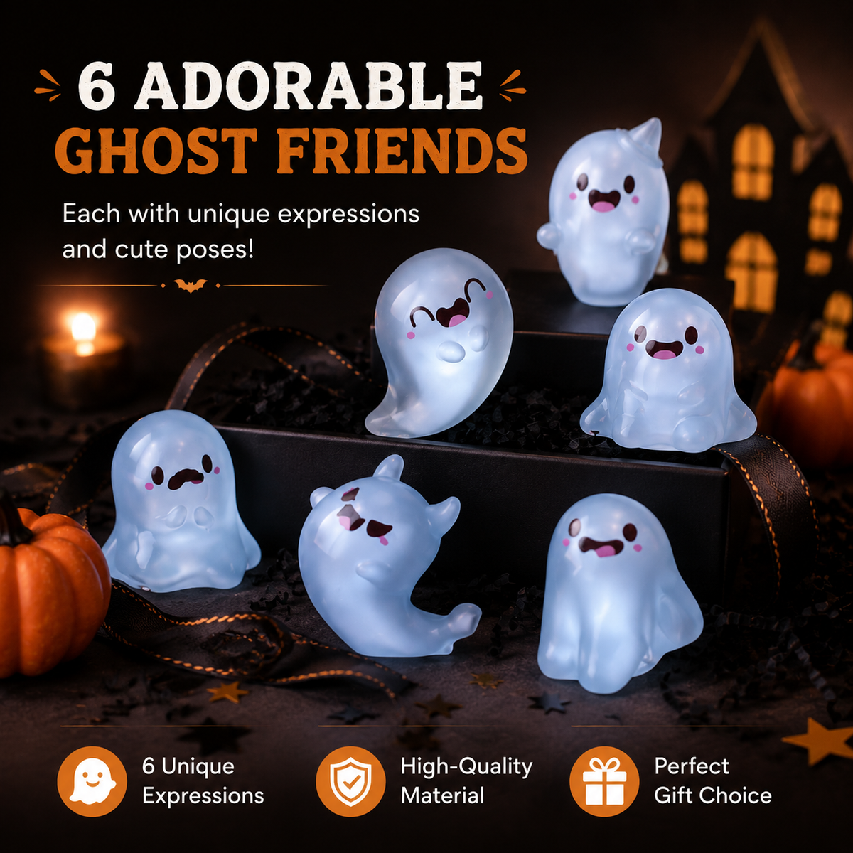 👻Halloween Mini Luminous Ghost Figurines