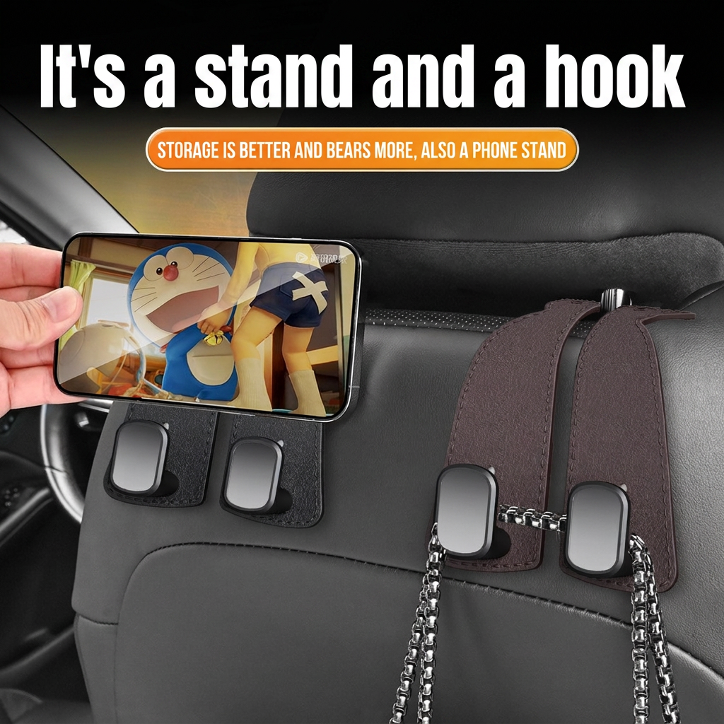 ⚙️Double hook for the backrest of the car seat