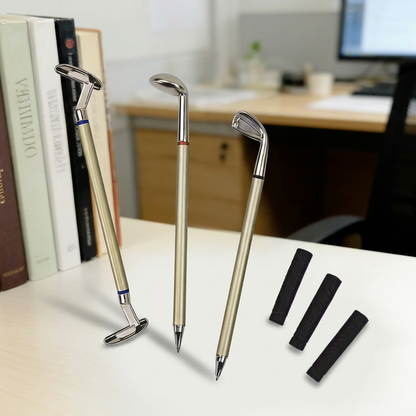 ✍️Golf Pen Holder + 3-Pen Set Creative Design