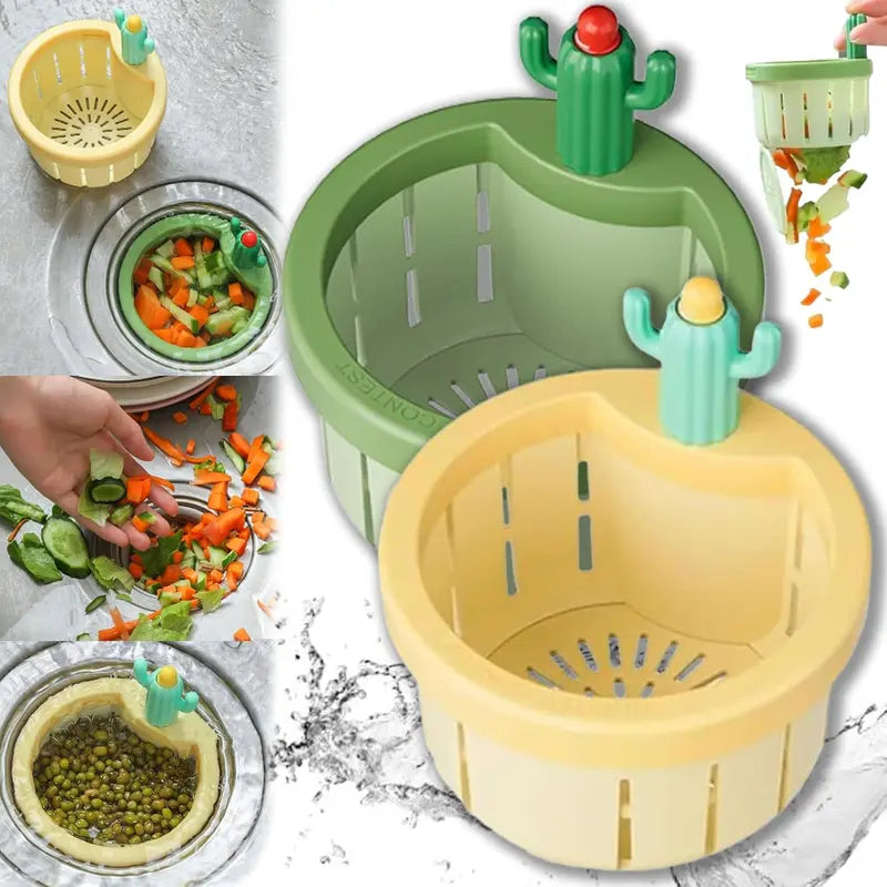 🌵 Cactus Automatic Dumping Sink Filter Basket