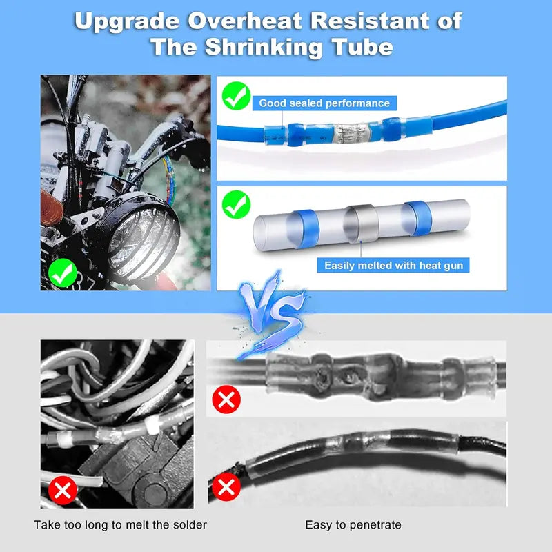 🔥🔗 Waterproof Solder Seal Wire Connectors with Self-Solder Function