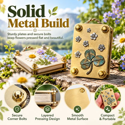 🌸Creative Handmade Metal Miniature Flower Press