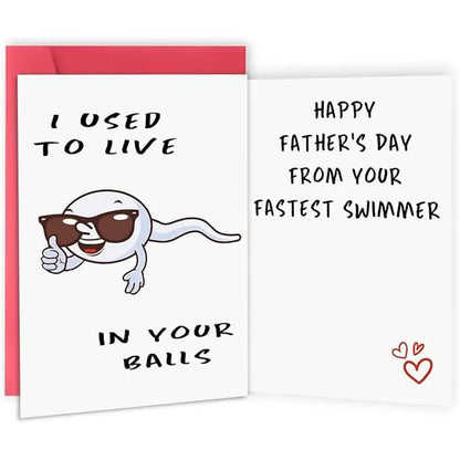 Cute First Fathers Day Card for New Dad（10pcs）