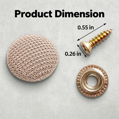 🚗🛡️50 Pack Car Roof Headliner Repair Buttons- Fabric Covered Retainer Screws