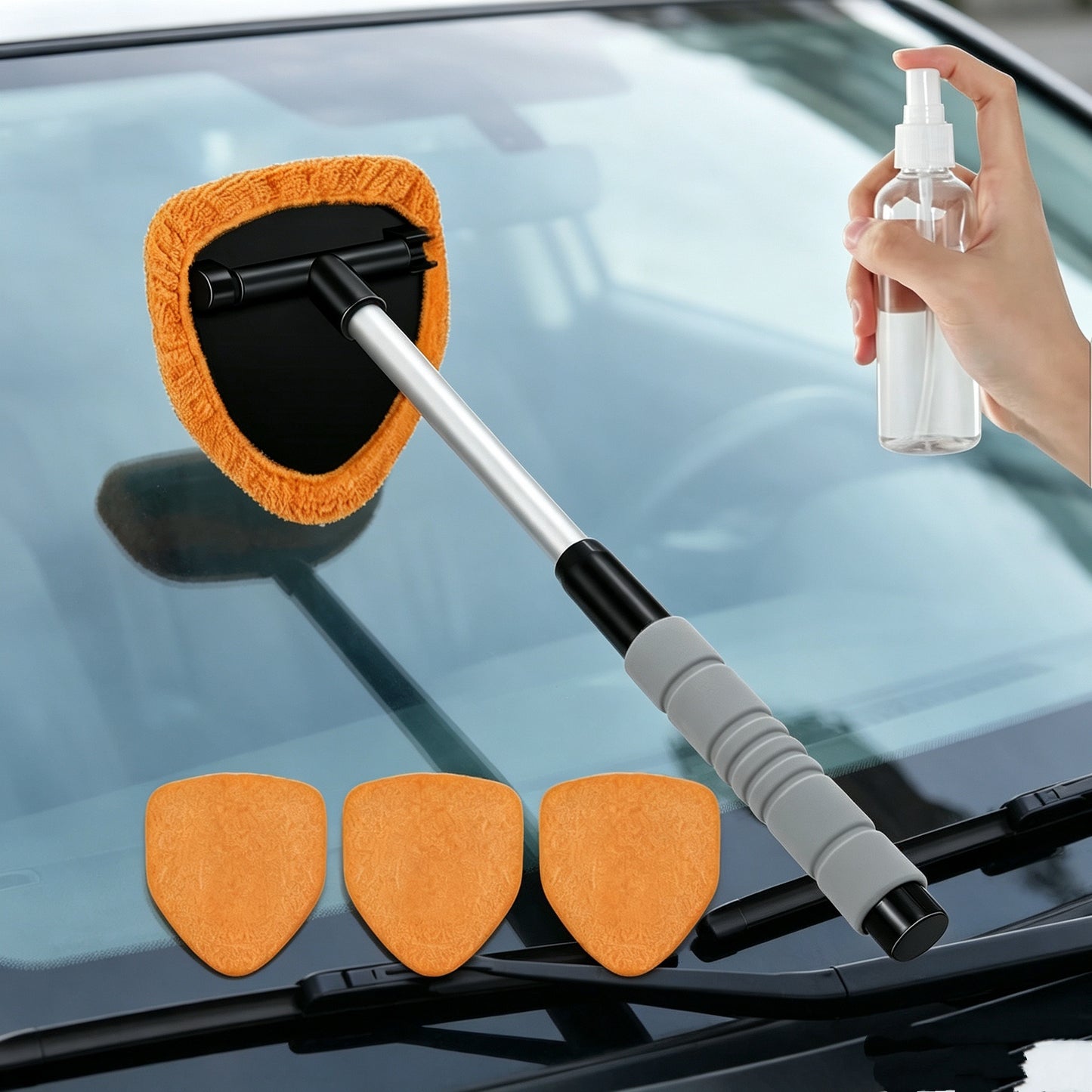 Car Retractable Window Defroster Cleaning Brush