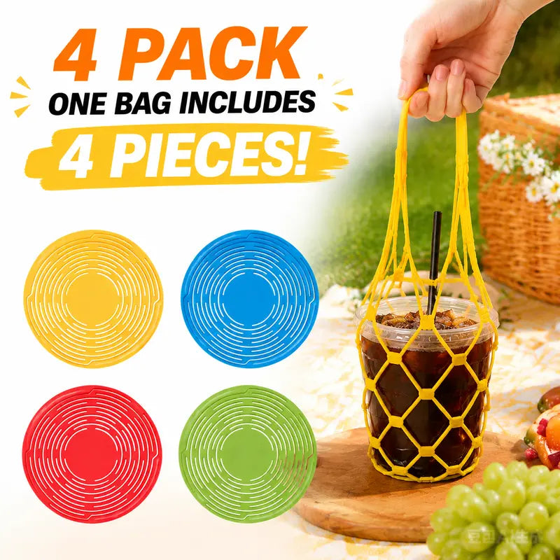 🧺✨ Multi-Use Silicone Storage Bag - 4Pack & Organizer