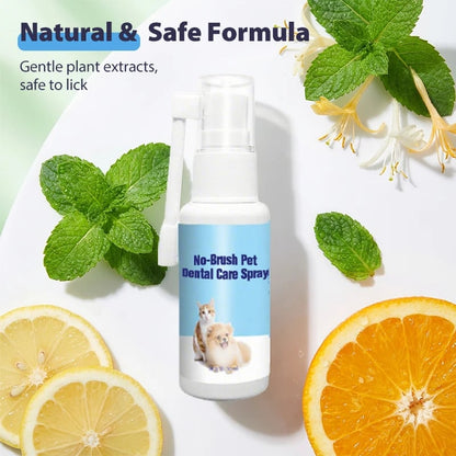 🐾🦷 No-Brush Pet Dental Care Spray – Fresh Breath Made Easy 💧✨