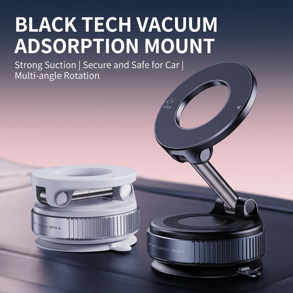🧲Multifunctional folding magnetic rotating car mount