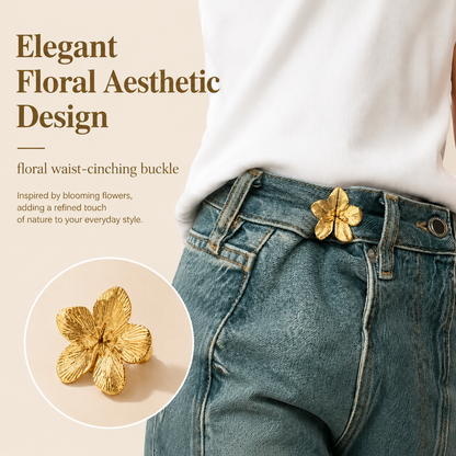 🌸Stylish floral waist belt