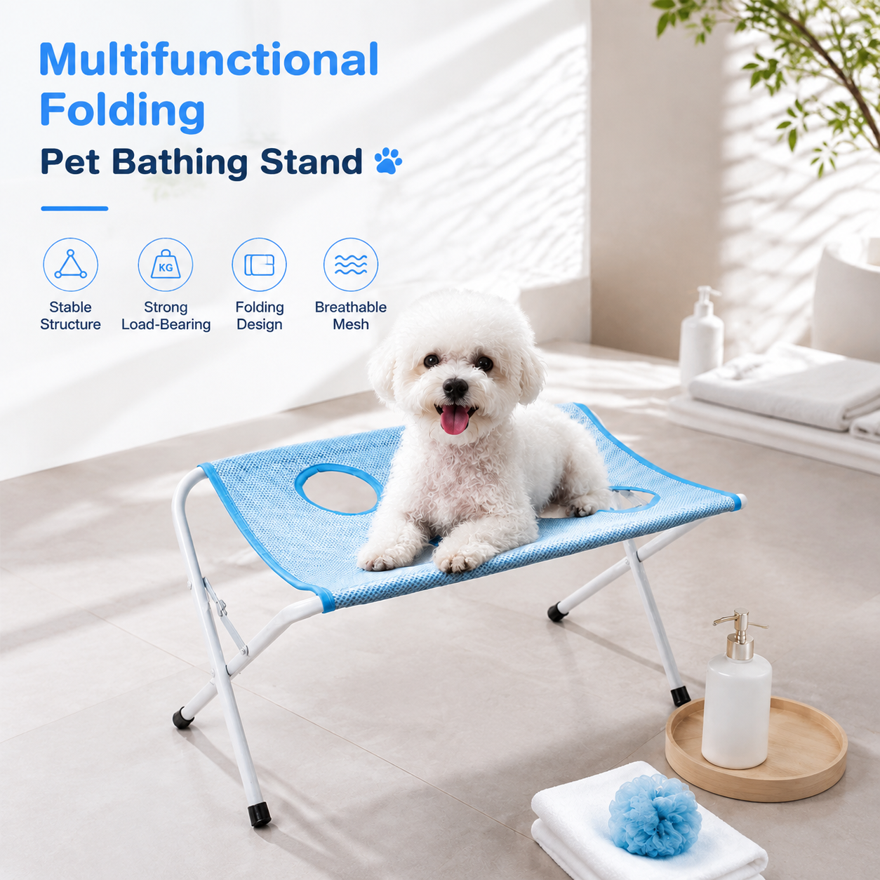 🐾Multifunctional Folding Pet Bathing Stand