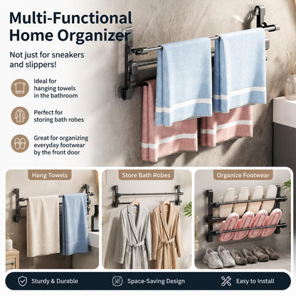 ✨Wall-mounted folding shoe rack