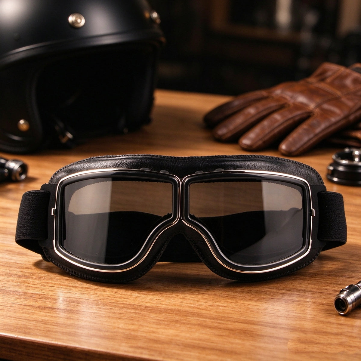 Vintage Windproof Motorcycle Riding Goggles