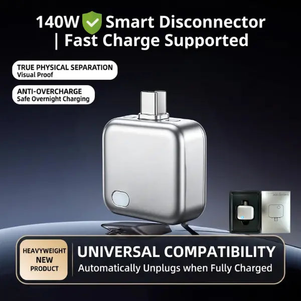 🔥Hot Sale 49% off🌟🔋 Physical-Disconnect Battery Guard, Auto & Self-Eject Charger