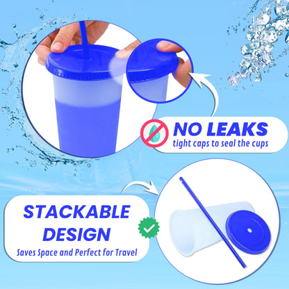 ❄️Summer temperature-regulating large-capacity color-changing cup when cooled