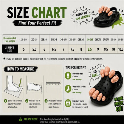 Big Toe Crocodile Curse Funny Clogs