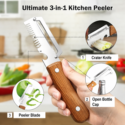 ✨3-in-1 Stainless Steel Peeler