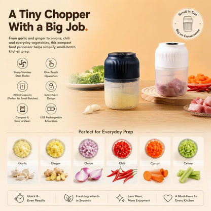 Mini Rechargeable Electric Garlic Chopper