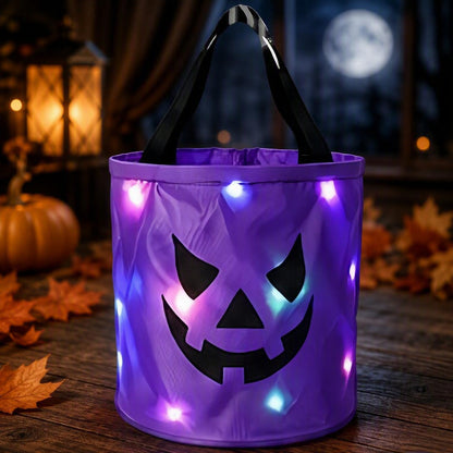Halloween Candy Bucket with LED Lights