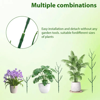🌿6 Pcs Stackable Monstera Plant Support – Support for Climbing and Potted Plants