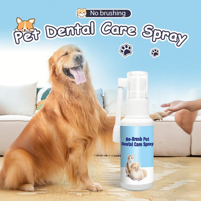 🐾🦷 No-Brush Pet Dental Care Spray – Fresh Breath Made Easy 💧✨