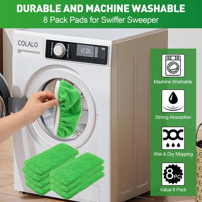 🧹🌱 Microfiber Mop Pads Compatible with Swiffer Sweeper Mop
