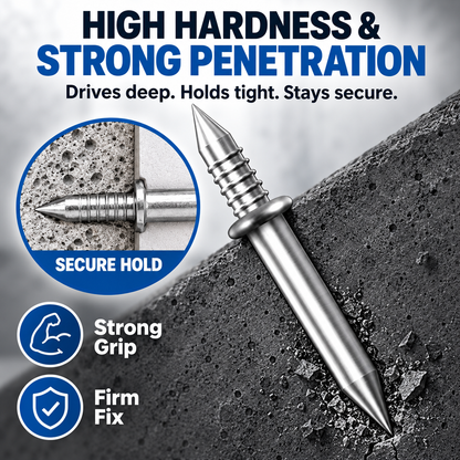 🔧100 Double-Ended Carbon Steel Baseboard Nails - Corrosion Resistant, Easy to Use, Invisible and Mark-Free Fixing