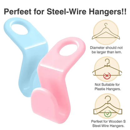 🧥 Space Saving Hangers Connector Hooks 20 Counts