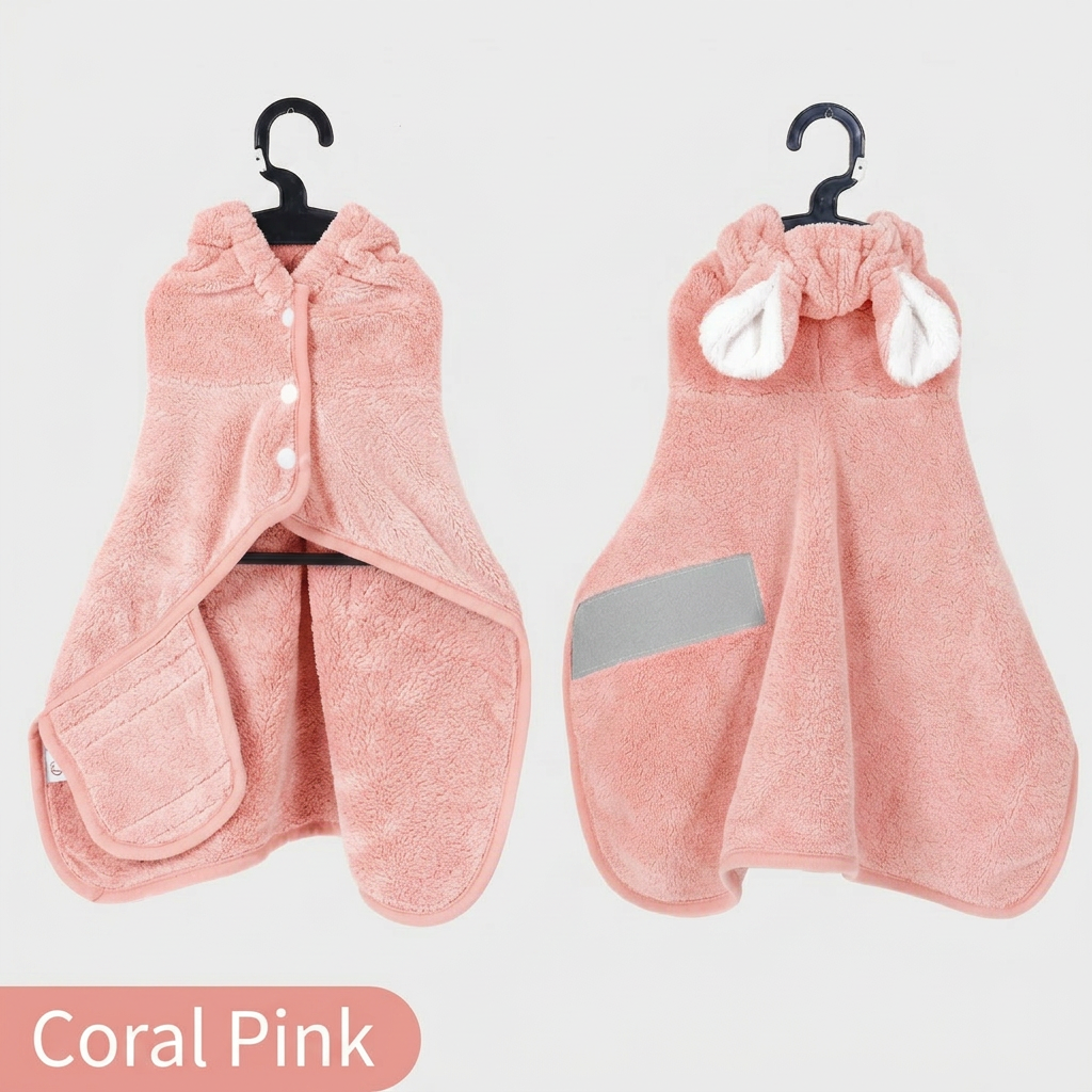 🧥Quick-Drying Absorbent Pet Bathrobe/Towel for Dogs