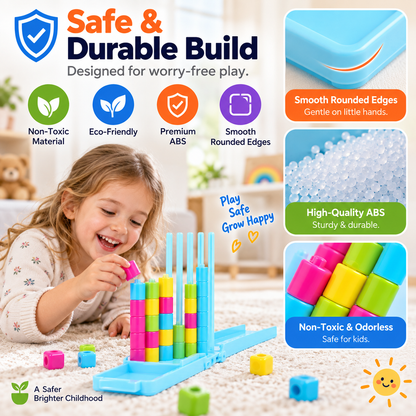 🧠Travel Edition Game - Includes 1 travel storage box and 40 rings