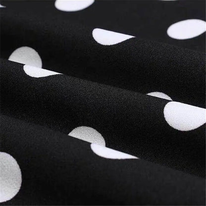 🔥Hot Sale 49% off🌟🍒 Women Vintage Polka Dot Slim High Waist Dress